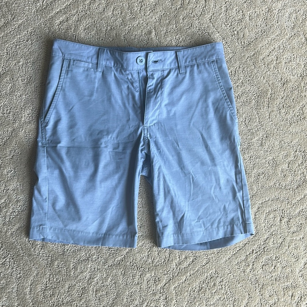 Johnnie-O Light Blue Golf Shorts size 12